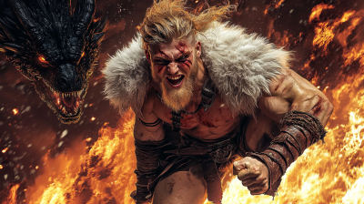 Bjornar_fleeing from the dragon.png