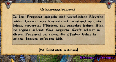 Das Erinnerungfragment