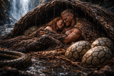 Unsterbig_Freyja und Bjornar im Echsennest.png