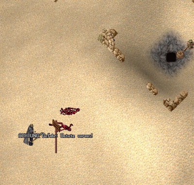 Ein Schild warnt Reisende: ACHTUNG Gefahr: Untote voraus!