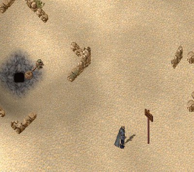 Ein Schild warnt Reisende: ACHTUNG Gefahr: Untote voraus!