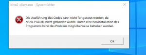 MSVCP140.dll wird nicht gefunden